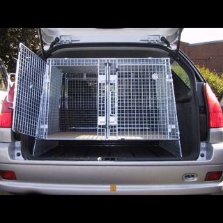 Stratford Dog Cage Peugeot - Finished here in Bright Zinc